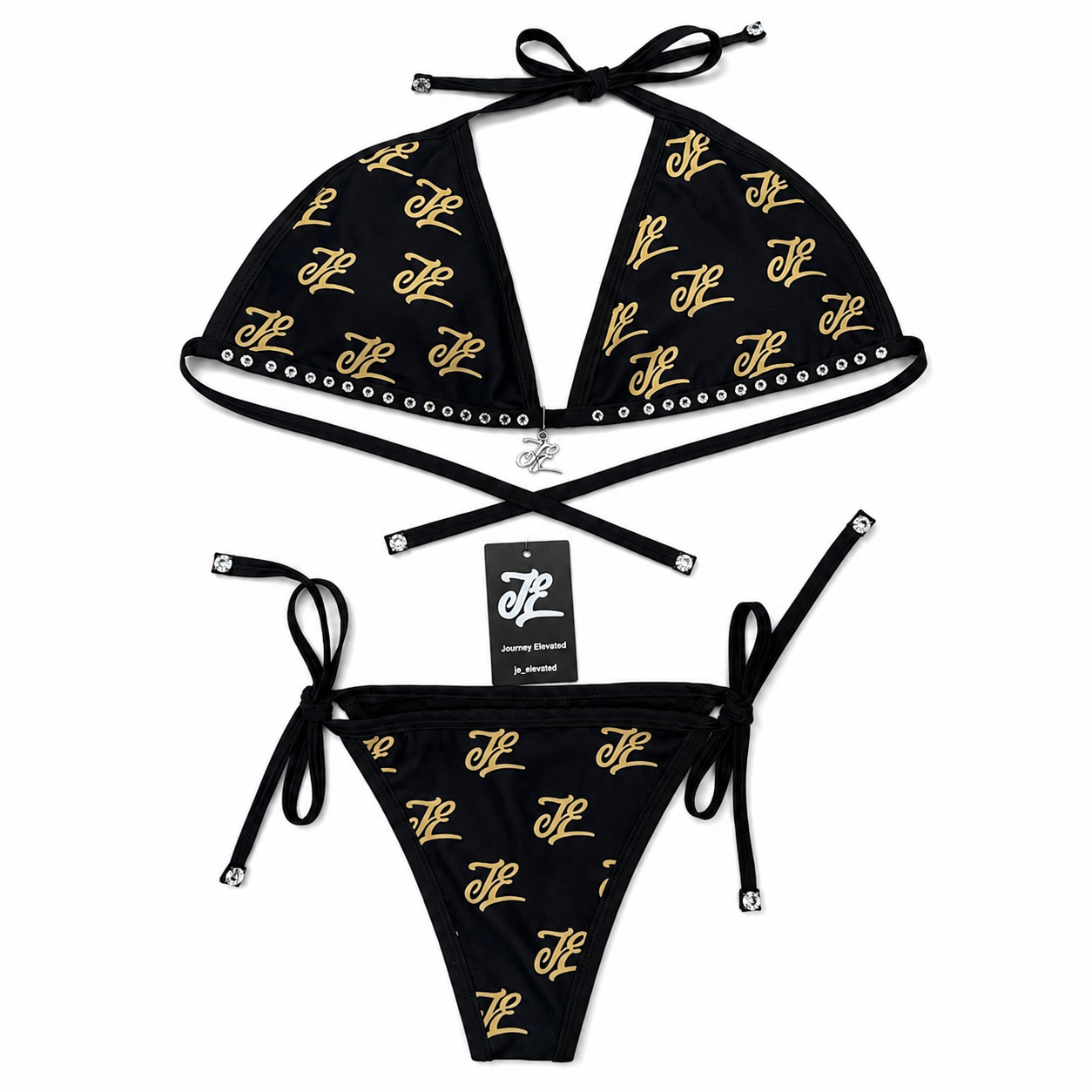 Gold Summer Bikini Set (3 Piezas)