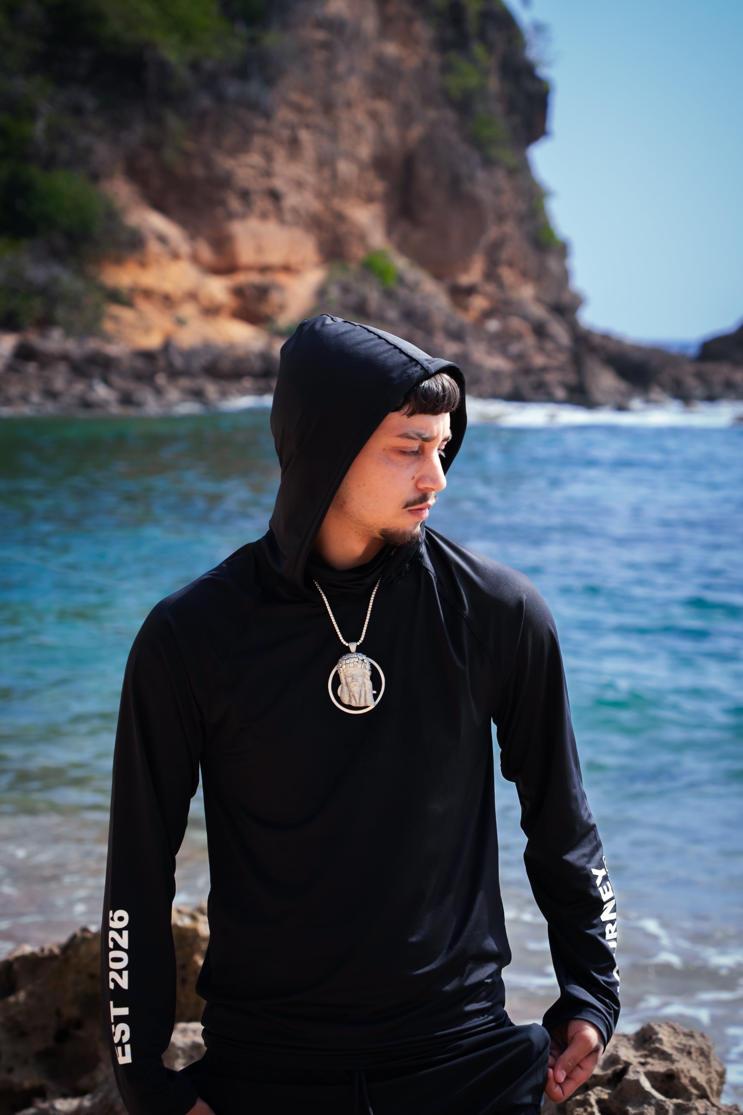 Black Swim Hoodie